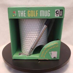 Ginger Fox Novelty Golf Mug Pitch & Putt Mug with Golf Club Pen & Foam Golf Ball